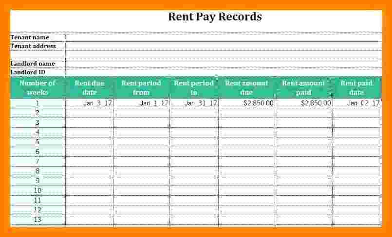 10+ Rent Payment Ledger Template Ledger Review Inside Rental Payment Log Template