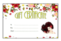 10+ Salon Gift Certificate Template Free Printable Designs In Free Spa Gift Certificate Templates For Word