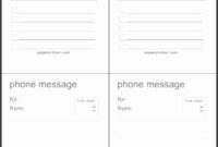 10 Telephone Message Sample Sampletemplatess Throughout Voicemail Log Template