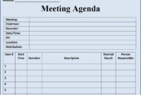 11+ Blank Meeting Agenda Templates Free Download With Simple Meeting Agenda Template