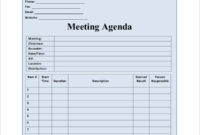 11+ Blank Meeting Agenda Templates Free Sample, Example With Agenda Template Without Times