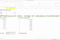 11 Npv Calculation Excel Template Excel Templates Throughout Net Present Value Excel Template