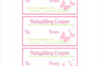 12+ Baby Sitting Coupon Templates Psd, Ai, Indesign For Babysitting Certificate Template