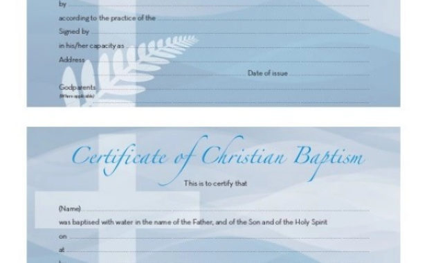 12+ Baptism Certificate Templates | Free Printable Word Inside New Baptism Certificate Template Word Free