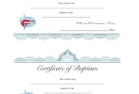 12+ Baptism Certificate Templates | Free Word & Pdf Samples Within Fascinating Baptism Certificate Template Word