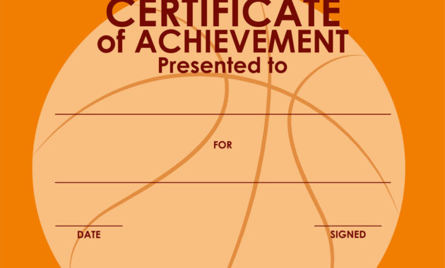 12+ Basketball Awards Certificates Pdf | Examples With Regard To Basketball Achievement Certificate Templates
