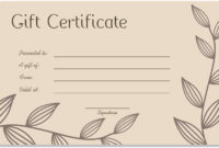 12+ Free Gift Certificate Templates & Examples Word For Fresh Donation Certificate Template