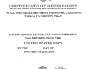 12+ Retirement Certificate Templates | Retirement Pertaining To Retirement Certificate Templates