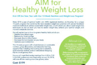 12 Week Nutrition & Weight Loss Program Alliance Regarding Free Weight Loss Certificate Template Free 8 Ideas