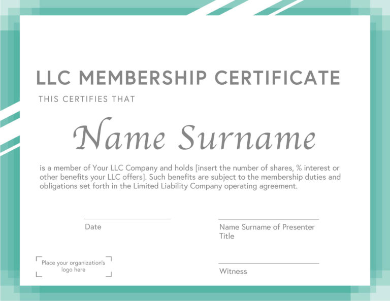 13 Membership Certificate Templates For Any Occasion (Free Within Fresh ...