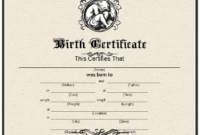 14 Free Birth Certificate Templates In Ms Word &amp;amp; Pdf With Regard To Birth Certificate Template For Microsoft Word