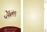 14 Menu Design Templates Images Rehearsal Dinner Within Blank Restaurant Menu Template