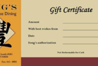 14+ Restaurant Gift Certificates | Free & Premium Templates With Regard To New Dinner Certificate Template Free