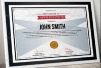 15+ Certificate Of Appreciation Template Psd, Ai, Pdf And With Regard To New Recognition Certificate Editable