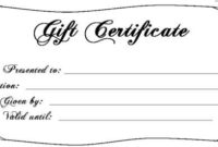 16 Free Simple Gift Certificate Templates | Ginva Intended For Awesome Small Certificate Template