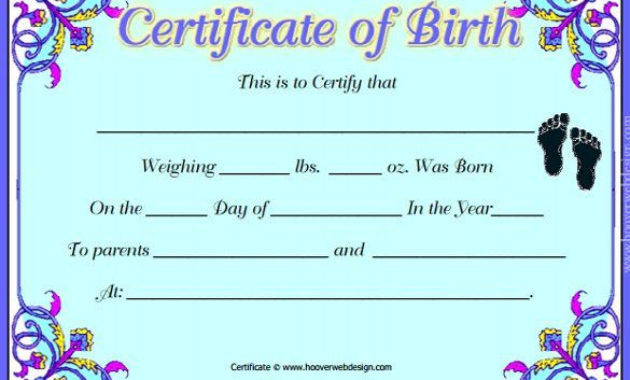 17+ Birth Certificate Templates | Birth Certificate, Birth Within Birth Certificate Template Uk