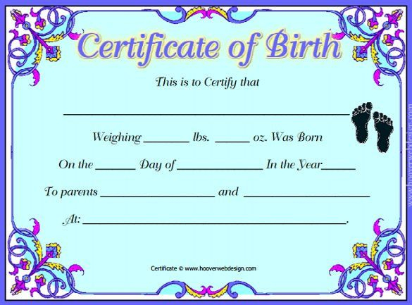 17+ Birth Certificate Templates | Birth Certificate, Birth Within Birth Certificate Template Uk
