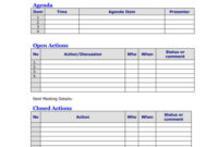 17+ Free Meeting Agenda Templates (For Ms Word) | Purshology Within Agenda Template With Attendees