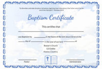 20 Baptism Certificates Free Download ™ | Dannybarrantes Regarding Baptism Certificate Template Word Free