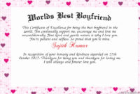 20 Best Boyfriend Award Certificate ™ In 2020 | Best Regarding Best Wife Certificate Template