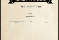 20 Blank Birth Certificate Images ™ In 2020 | Birth Within New Birth Certificate Template Uk