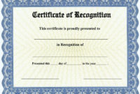 20+ Certificate Of Recognition Template [Word, Excel, Pdf] Inside Template For Certificate Of Appreciation In Microsoft Word