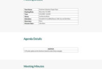 20+ Free Advertising Agency Meeting Minutes Templates In Restaurant Staff Meeting Agenda Template