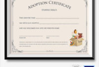 20 Free Pet Adoption Certificate Template ™ In 2020 Inside Pet Adoption Certificate Template Free 23 Designs