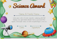 20 Science Fair Award Certificate ™ In 2020 | Science Within Science Award Certificate Templates