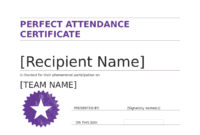 2021 Certificate Of Attendance Fillable, Printable Pdf Intended For Simple Perfect Attendance Certificate Template Editable