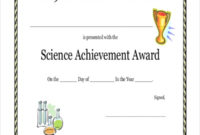 21+ Award Certificate Examples Word, Psd, Ai, Eps Vector With Science Achievement Award Certificate Templates