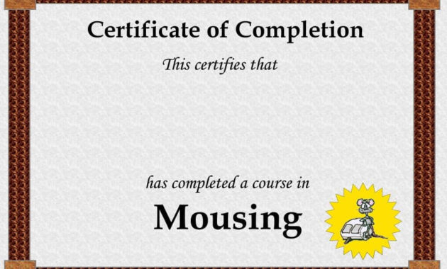 21+ Free 42+ Free Certificate Of Completion Templates With Regard To Certificate Of Completion Word Template