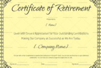 22+ Retirement Certificate Templates In Word And Pdf With Regard To Free Retirement Certificate Templates For Word