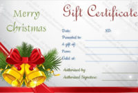 23+ Holiday Gift Certificate Templates Psd, Word, Ai With Christmas Gift Certificate Template Free