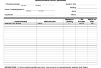 24+ Examples Of Inventory Sheets Templatesz234 Intended For Inventory Log Sheet Template