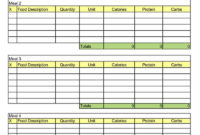 25+ Free Weekly/Daily Meal Plan Templates (For Excel And Regarding Weekly Menu Template Word