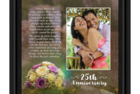 25Th Wedding Anniversary Gifts For Couples, 25Th Regarding Free Anniversary Gift Certificate