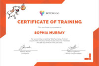 27+ Training Certificate Templates Doc, Psd, Ai Regarding Dog Obedience Certificate Templates