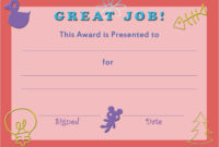 28+ [ Free Printable Certificate Templates For Kids Within With Netball Achievement Certificate Editable Templates