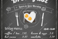 29+ Chalkboard Menu Templates Ai, Docs, Pages, In Design Regarding Breakfast Menu Template Word