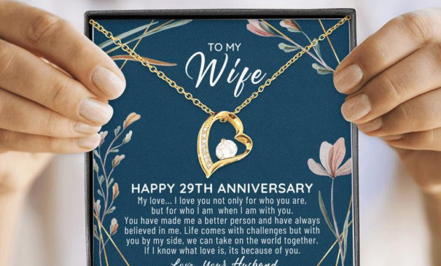 29Th Wedding Anniversary Gift For Wife 29Th Anniversary | Etsy Intended For Anniversary Gift Certificate