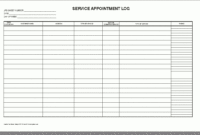 3 Excel Service Log Templates Word Excel Formats With Vehicle Service Log Book Template