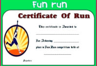 3 Kids Fun Run Certificate Template 14823 | Fabtemplatez For 5K Race Certificate Template