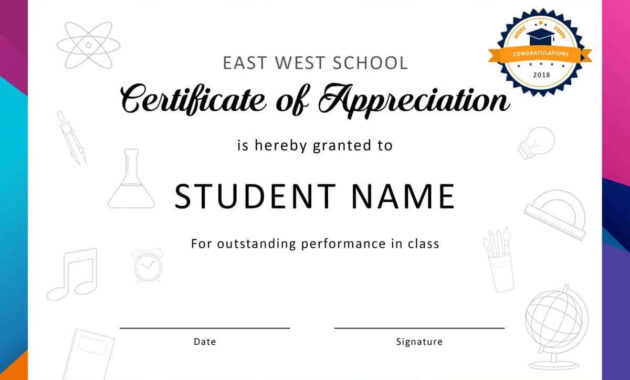 30 Free Certificate Of Appreciation Templates And Letters Within Amazing Downloadable Certificate Of Recognition Templates