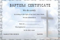 30 Free Printable Baptism Certificate In 2020 | Free Pertaining To New Baptism Certificate Template Word Free