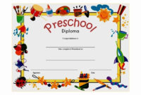 30 Kindergarten Graduation Certificate Free Printable In Throughout 7 Kindergarten Diploma Certificate Templates Free