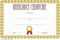 30 Printable Perfect Attendance Certificate In 2020 Intended For Awesome Printable Perfect Attendance Certificate Template