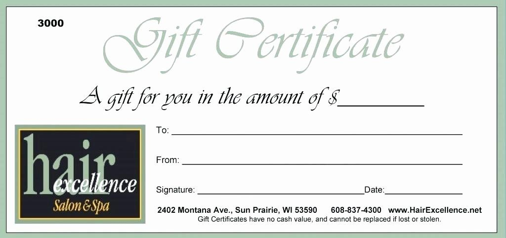 30 Salon Gift Certificate Template Free Printable In 2020 With Fantastic Free Spa Gift Certificate Templates For Word
