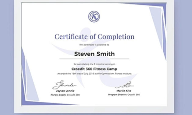 32+ Completion Certificate Examples, Templates In Word Pertaining To Training Completion Certificate Template