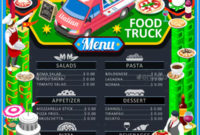 33+ Food Truck Menu Template Free & Premium Psd Vector Intended For Food Truck Menu Template